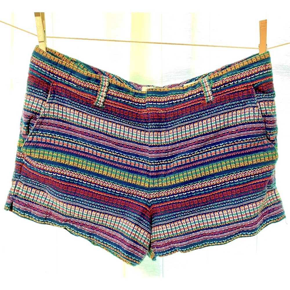 Gap City Shorts Sz 10 Colorful Woven Fabric